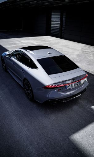 Обои 1200x2000 Audi RS 7, спортивная машина, серый