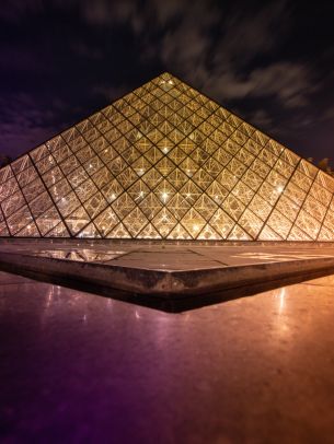 Louvre, Paris, France Wallpaper 1668x2224