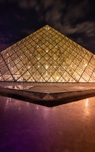 Louvre, Paris, France Wallpaper 1200x1920