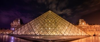 Louvre, Paris, France Wallpaper 2560x1080