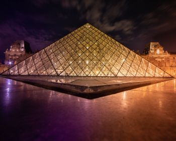 Louvre, Paris, France Wallpaper 1280x1024