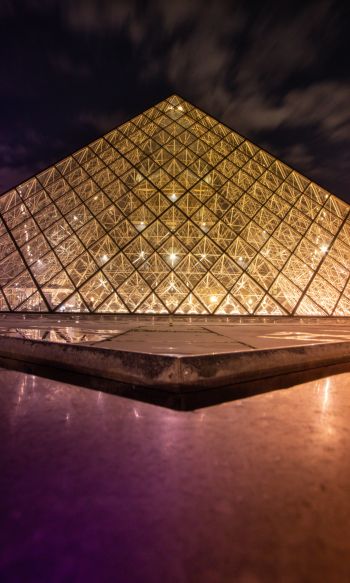Louvre, Paris, France Wallpaper 1200x2000