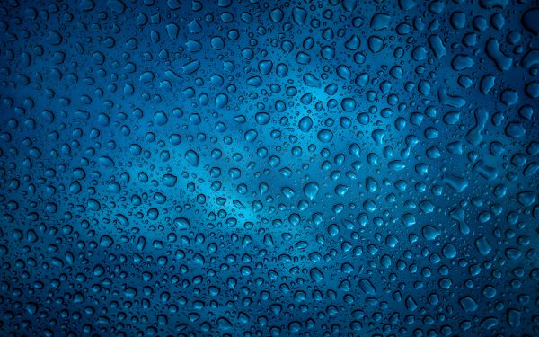raindrop, blue, background Wallpaper 2560x1600