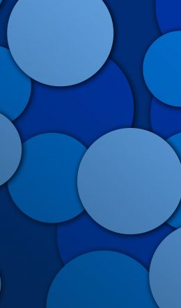circles, blue, abstraction Wallpaper 600x1024