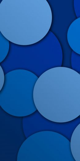 circles, blue, abstraction Wallpaper 720x1440