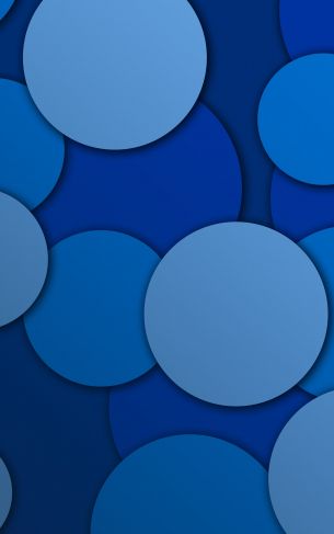 circles, blue, abstraction Wallpaper 1752x2800