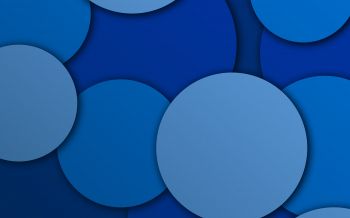 circles, blue, abstraction Wallpaper 2560x1600