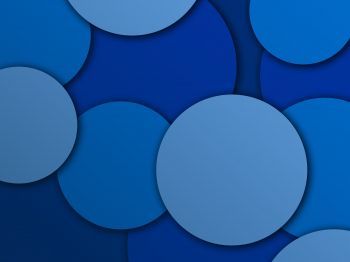 circles, blue, abstraction Wallpaper 1024x768