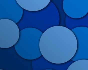 circles, blue, abstraction Wallpaper 1280x1024