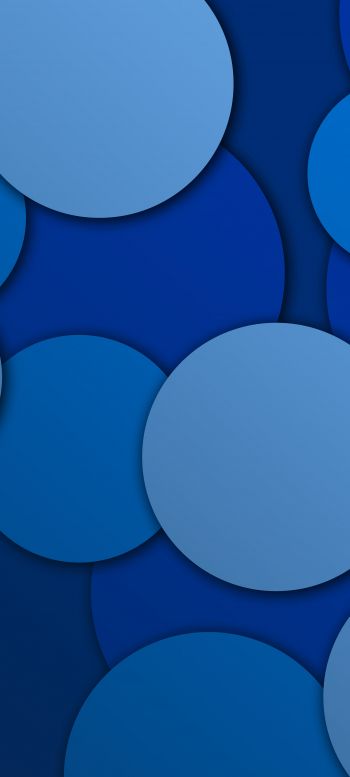 circles, blue, abstraction Wallpaper 720x1600
