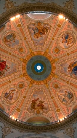 church, ceiling, art Wallpaper 750x1334