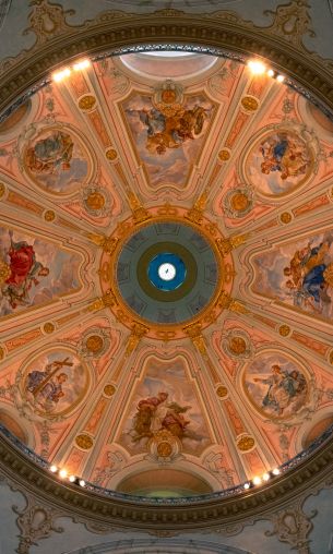 church, ceiling, art Wallpaper 1200x2000
