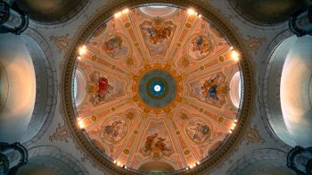 church, ceiling, art Wallpaper 1280x720