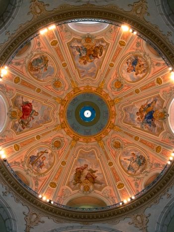 church, ceiling, art Wallpaper 1620x2160