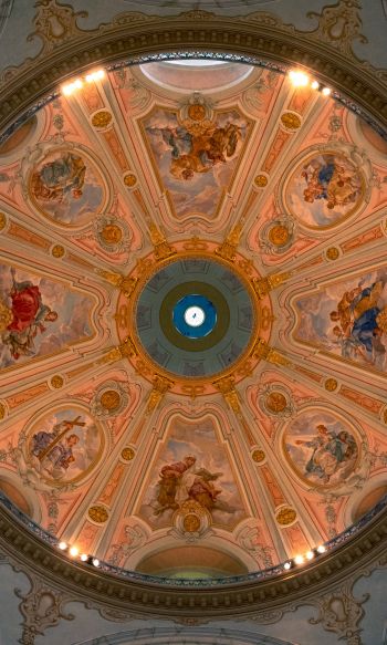 church, ceiling, art Wallpaper 1200x2000