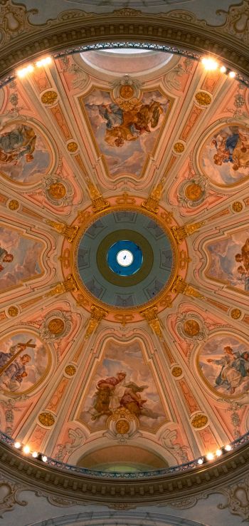 church, ceiling, art Wallpaper 720x1520
