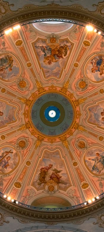 church, ceiling, art Wallpaper 720x1600