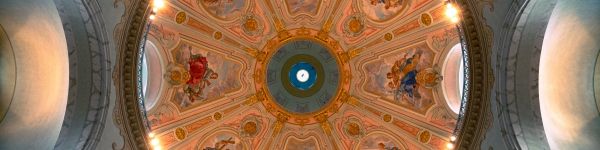 church, ceiling, art Wallpaper 1590x400