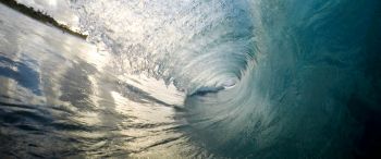 wave, surfing, sea Wallpaper 3440x1440