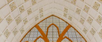 ceiling, pattern, church Wallpaper 3440x1440