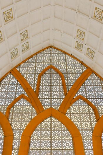 ceiling, pattern, church Wallpaper 640x960