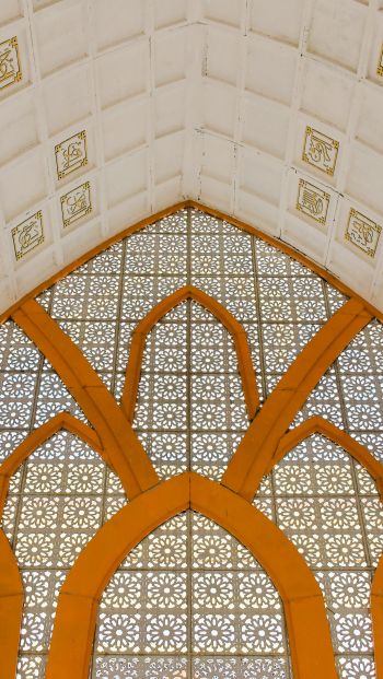 ceiling, pattern, church Wallpaper 640x1136
