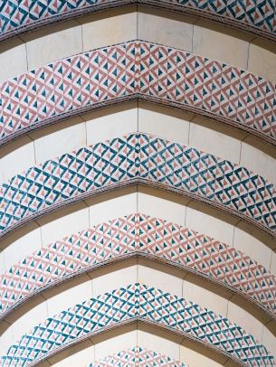 pattern, arch, ceiling Wallpaper 1668x2224