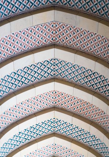 pattern, arch, ceiling Wallpaper 1668x2388