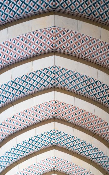pattern, arch, ceiling Wallpaper 1752x2800