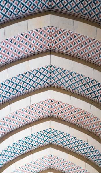 pattern, arch, ceiling Wallpaper 600x1024