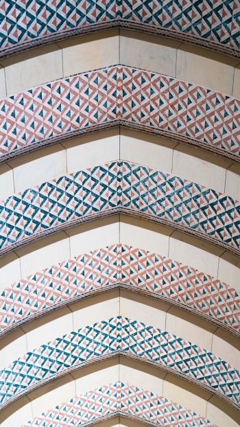 pattern, arch, ceiling Wallpaper 1440x2560