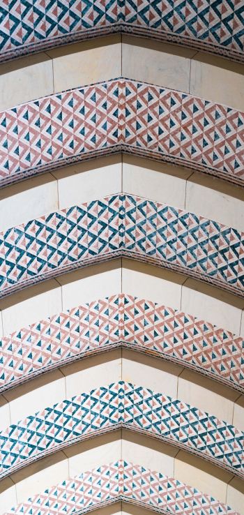 pattern, arch, ceiling Wallpaper 1080x2280