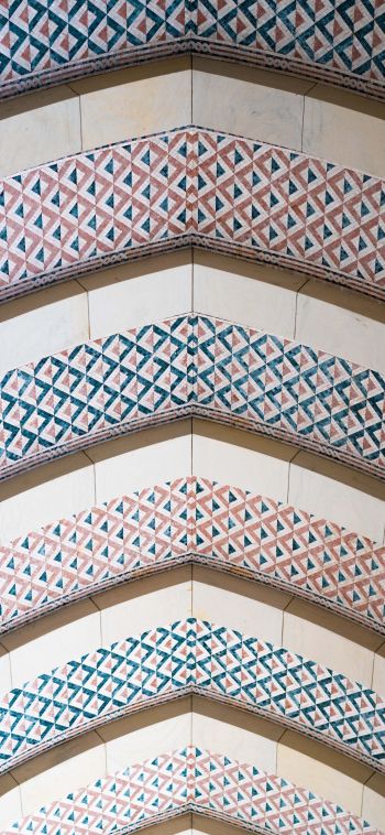 pattern, arch, ceiling Wallpaper 1080x2340
