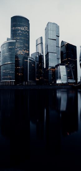 Moscow City, skyscrapers, Moscow Wallpaper 720x1520