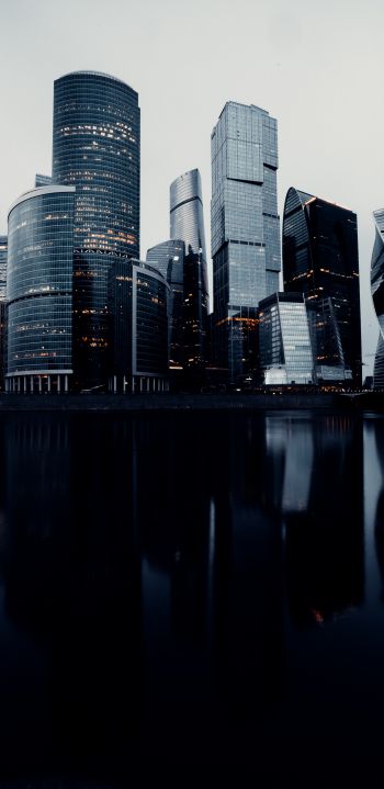 Moscow City, skyscrapers, Moscow Wallpaper 1440x2960