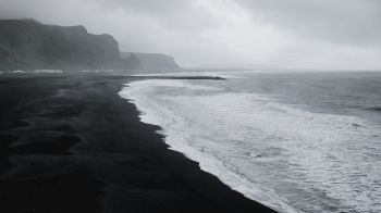 Iceland, beach, sea Wallpaper 1600x900