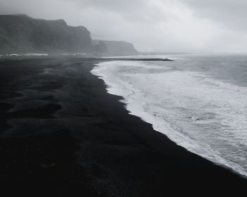Обои 1280x1024 Исландия, пляж, море