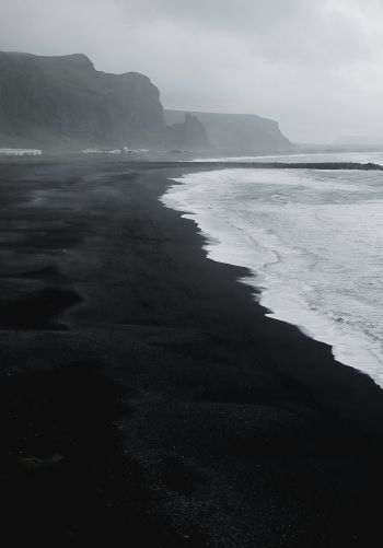 Обои 1668x2388 Исландия, пляж, море
