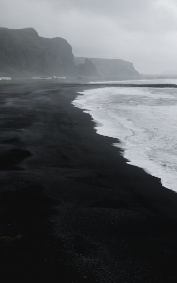 Iceland, beach, sea Wallpaper 1752x2800