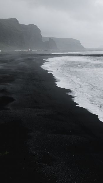 Обои 1080x1920 Исландия, пляж, море