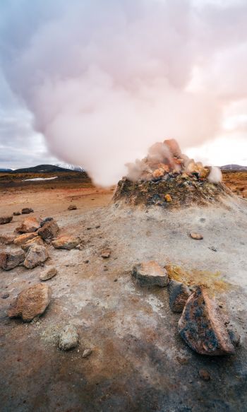 Iceland, geyser Wallpaper 1200x2000