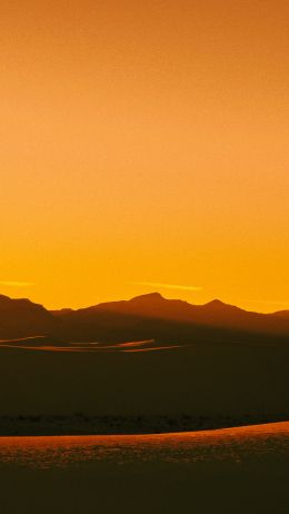 Обои 1080x1920 восход, пейзаж, оранжевый