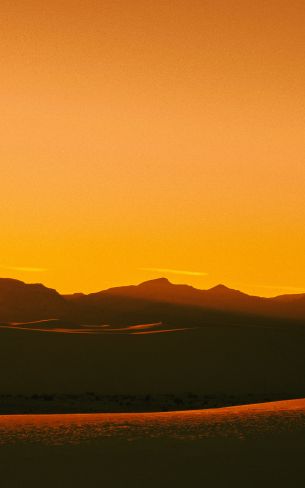 sunrise, landscape, orange Wallpaper 1600x2560