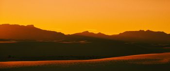 sunrise, landscape, orange Wallpaper 2560x1080