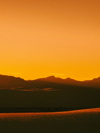 sunrise, landscape, orange Wallpaper 1620x2160
