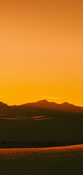 sunrise, landscape, orange Wallpaper 1440x3040