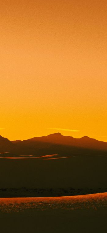 sunrise, landscape, orange Wallpaper 1284x2778