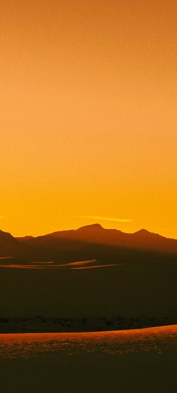 sunrise, landscape, orange Wallpaper 1440x3200