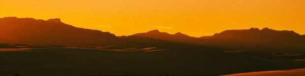sunrise, landscape, orange Wallpaper 1590x400
