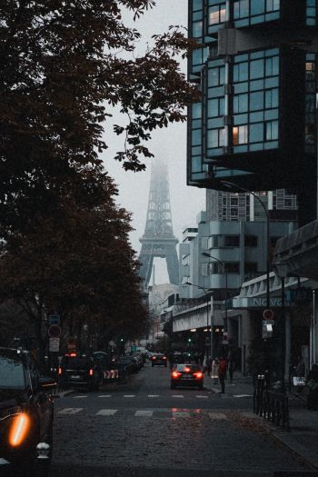 Обои 640x960 Париж, Франция, город